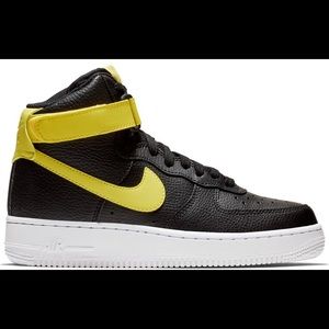 Nike Air Force 1 High Black Yellow Pulse